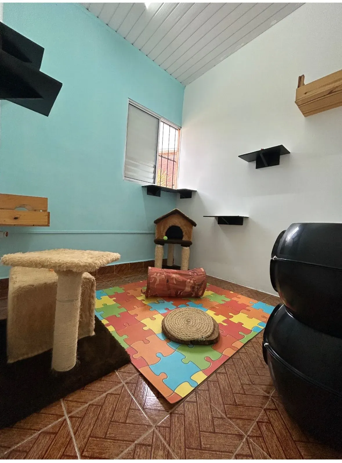 Vista do Quarto Aslam no Cat Resort